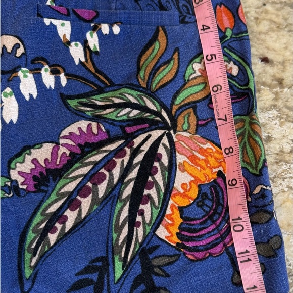 J crew blue & Orange floral cotton shorts - Picture 9 of 15